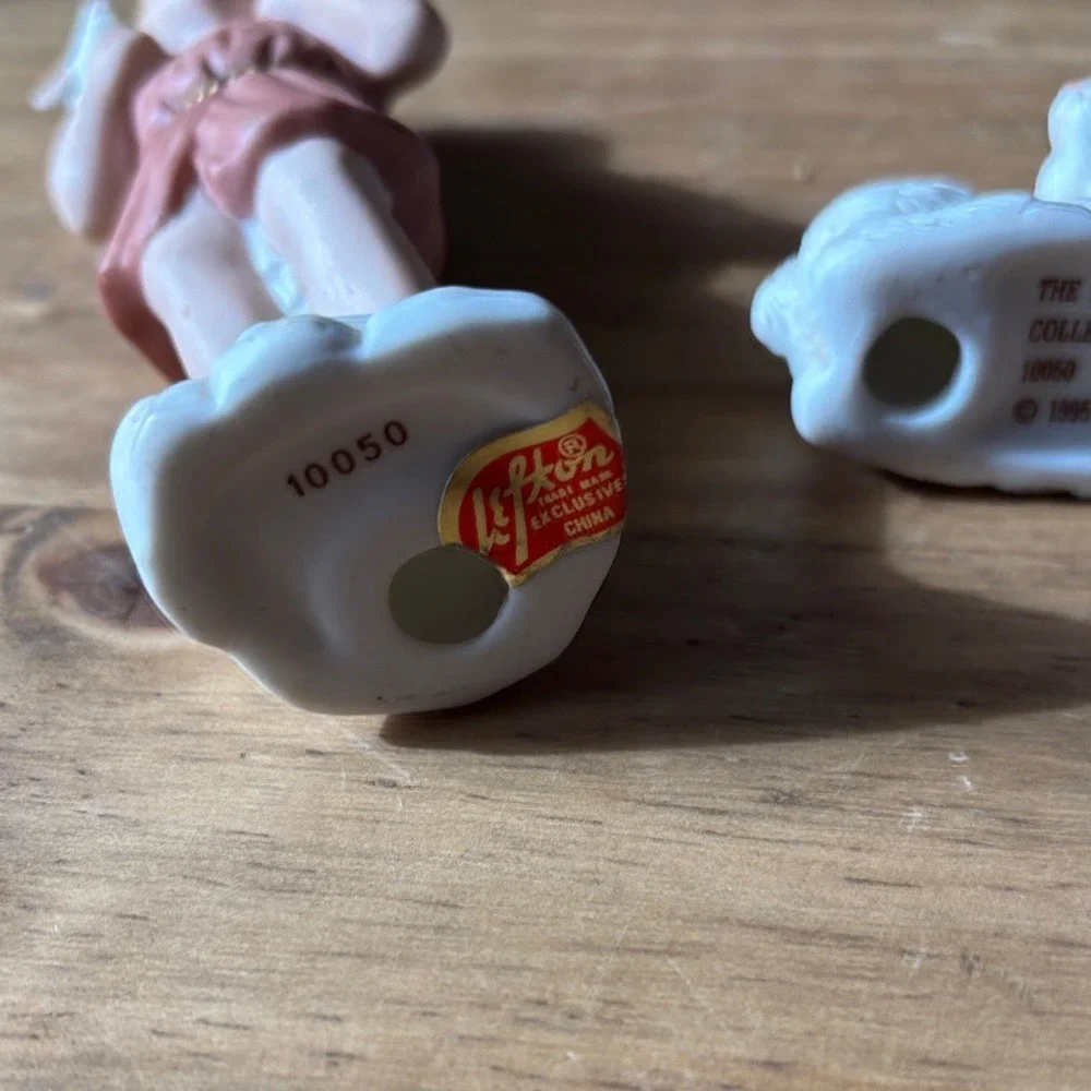 Vintage Lofton Ceramic‎ Nativity Figurine Set: Shepard Boy, Lamb, & Donkey 1995